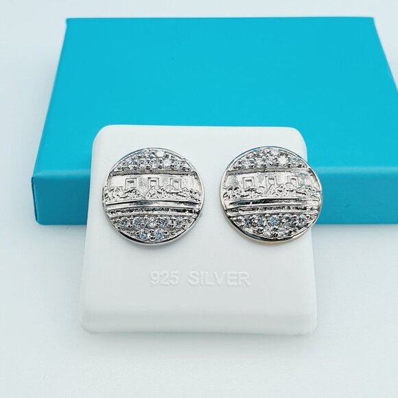 "925 Sterling Silver CZ Beautiful Earrings for Women, 1USPAR4197 - Picture 5 of 12